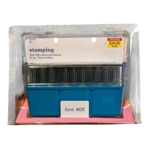 ImpressArt Essential Metal Stamping Tools Stamping Font 405 Lower Case Engraving